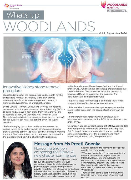 Woodlands Hospital Newsletter September, Vol1